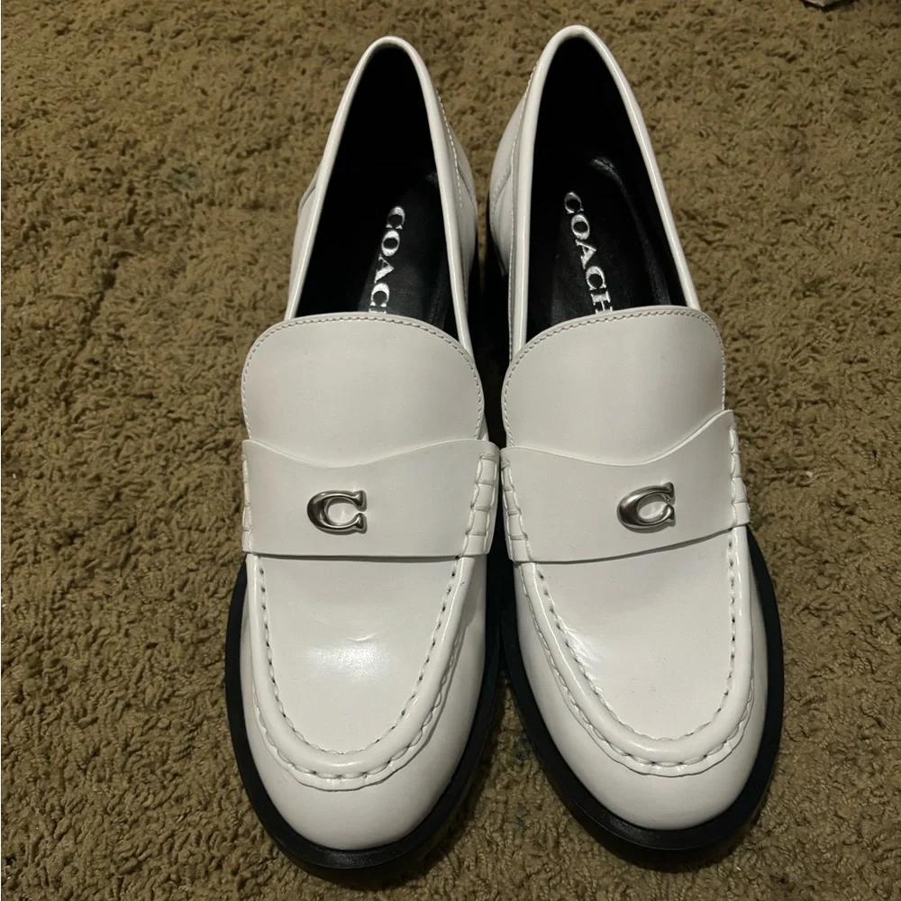 Coach Natalie Loafer in Black/White